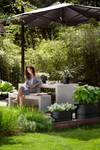greenville terrase 60cm roues living noir